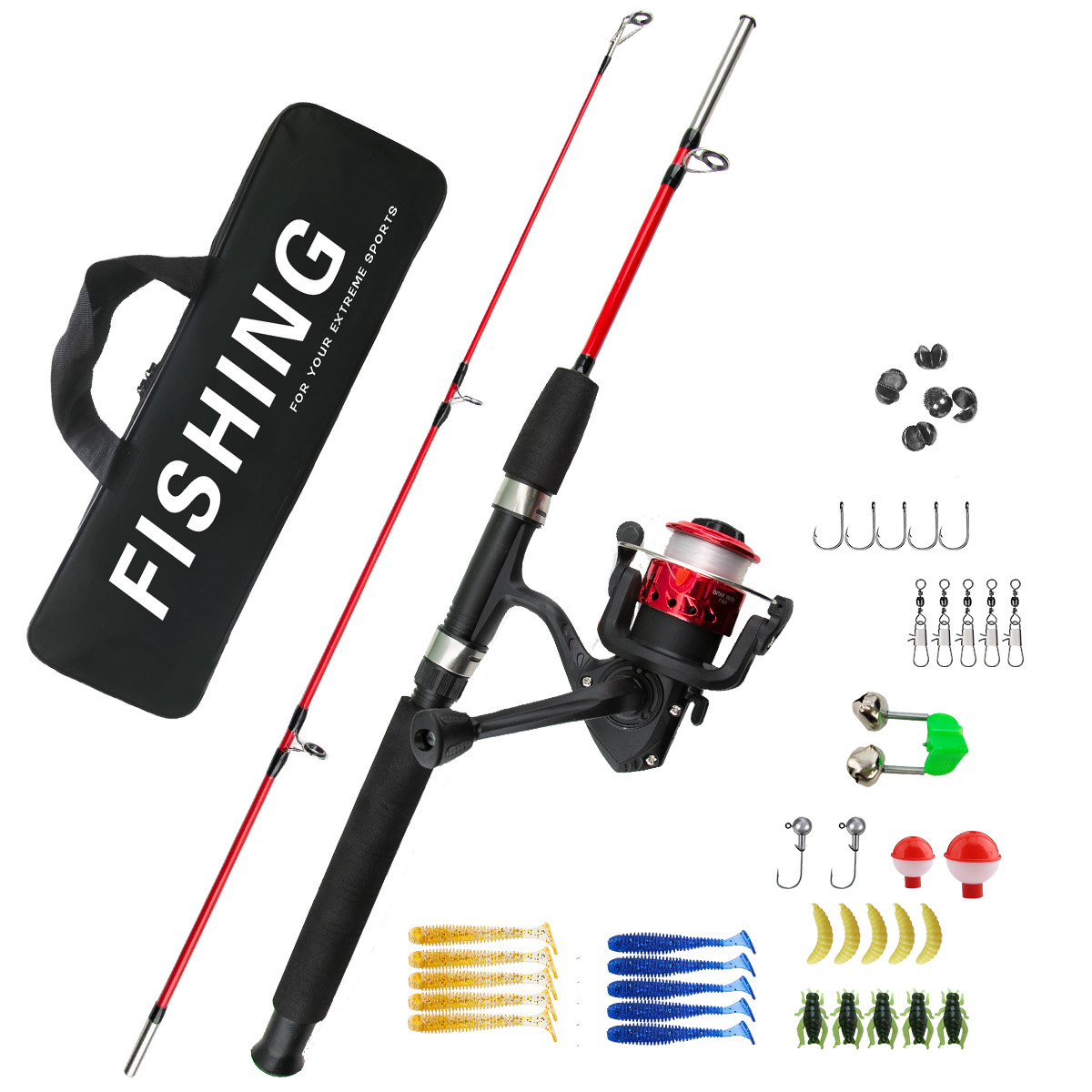 Ice Fishing Reel - Combo de Caña de Pescar en