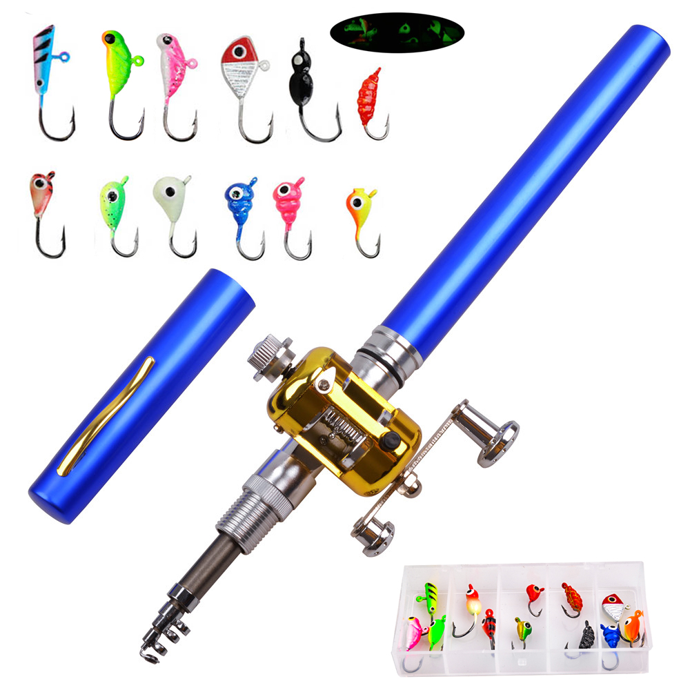 Ice Fishing Reel - Mini caña de pescar en hielo