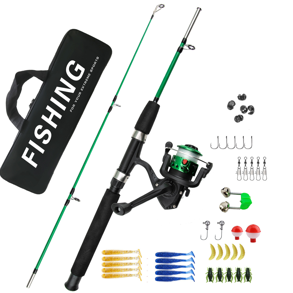 Combo de Caña de Pescar en Hie - Ice Fishing Reel reseña y precio