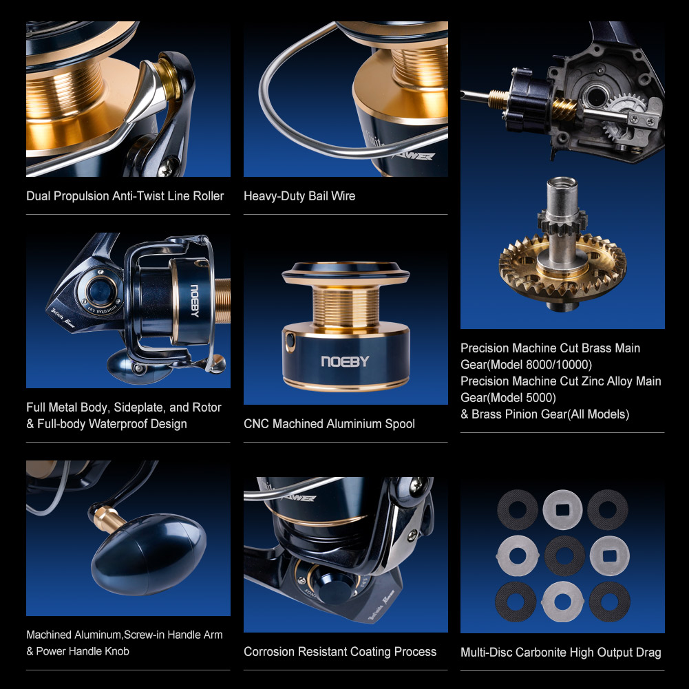 Carrete de Pesca Giratorio Noe - Surf Reel reseña y precio