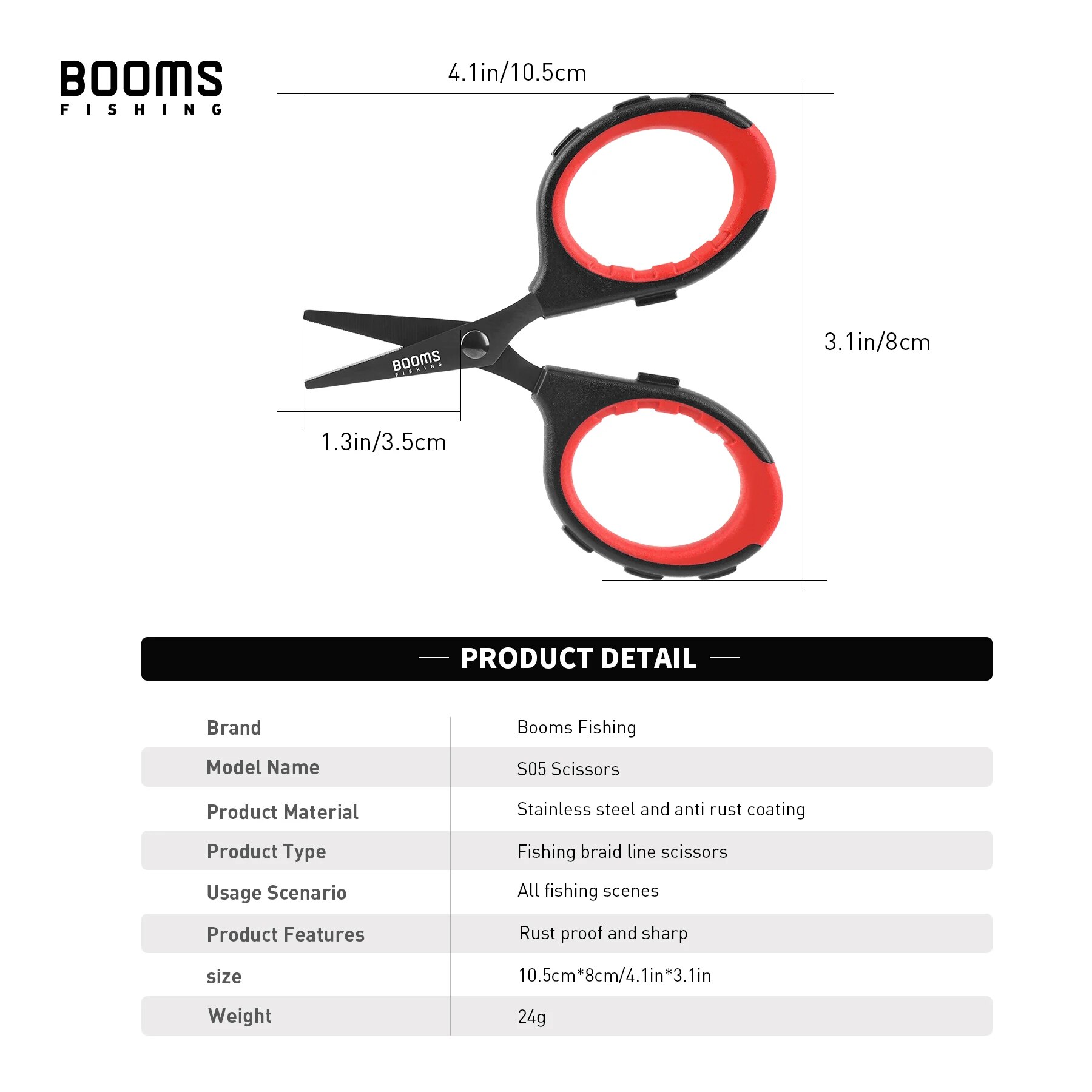 Booms Fishing S05 tijeras de a - Baitcasting Reel reseña y precio