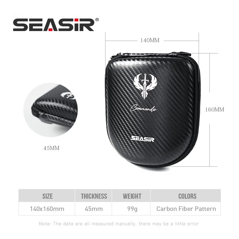 SEASIR Commando patrón de fibr - Spincast Reel reseña y precio