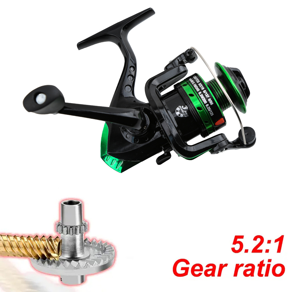 Carrete de Pesca Giratorio de  - Ice Fishing Reel reseña y precio