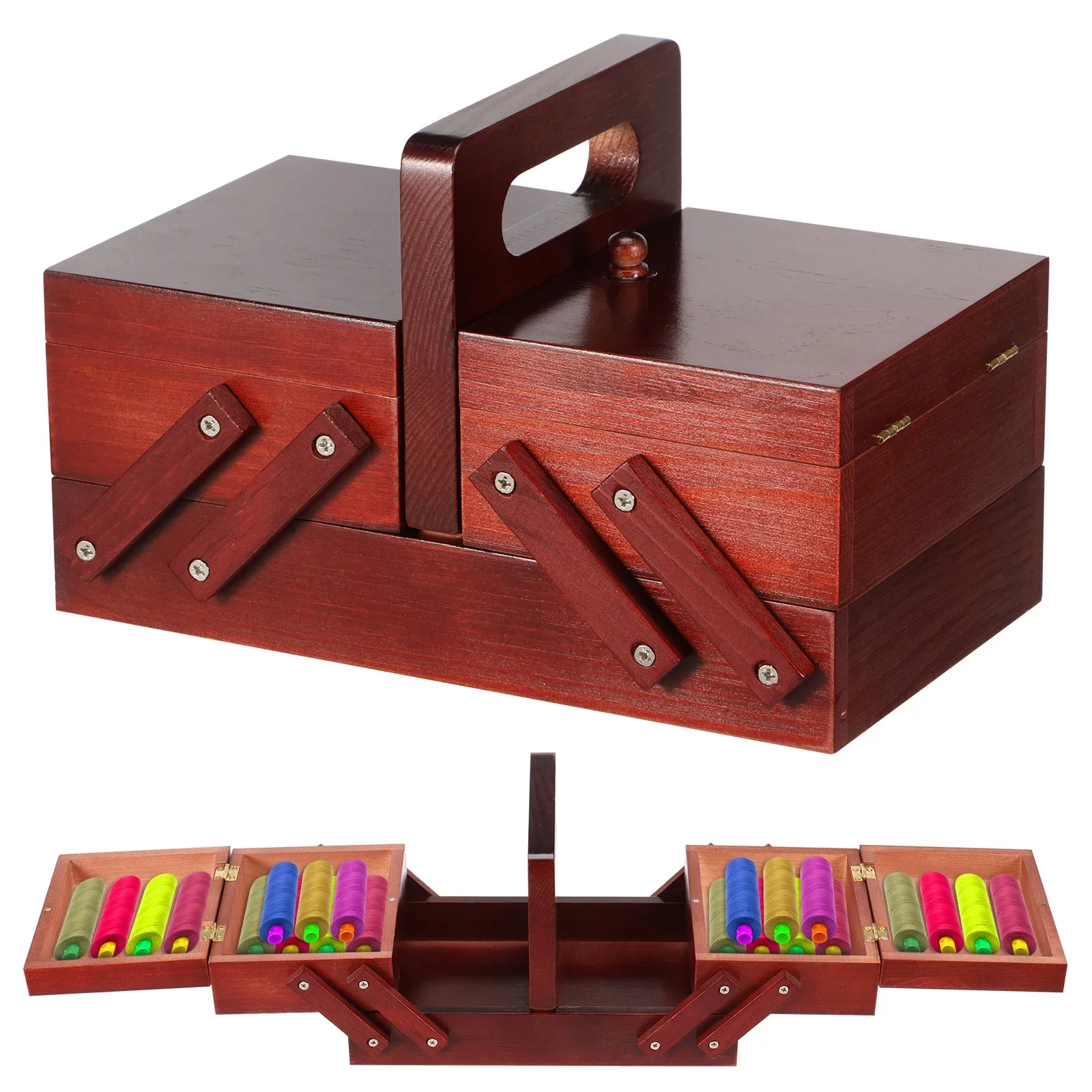 Caja de hilo de coser expandib - Reel Handle reseña y precio