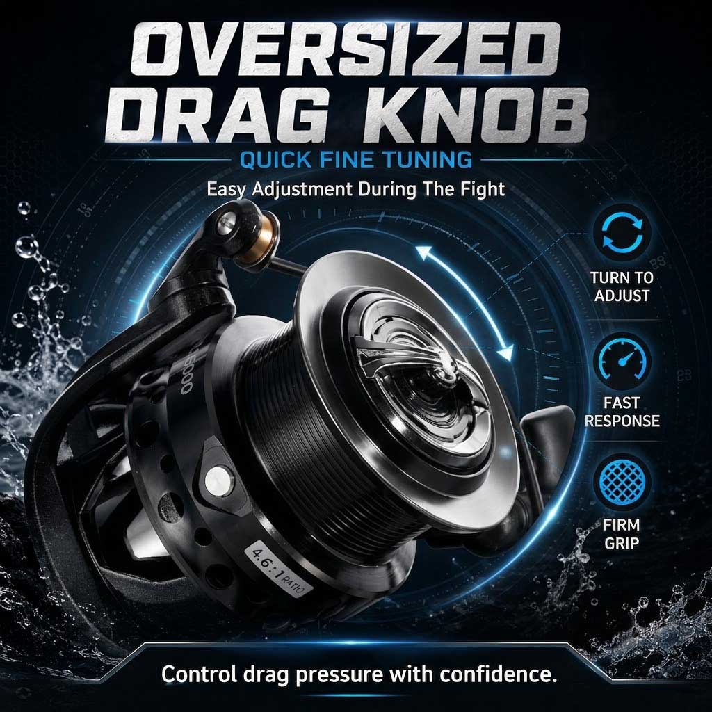Carrete de Pesca Giratorio SAM - Reel Drag Knob reseña y precio
