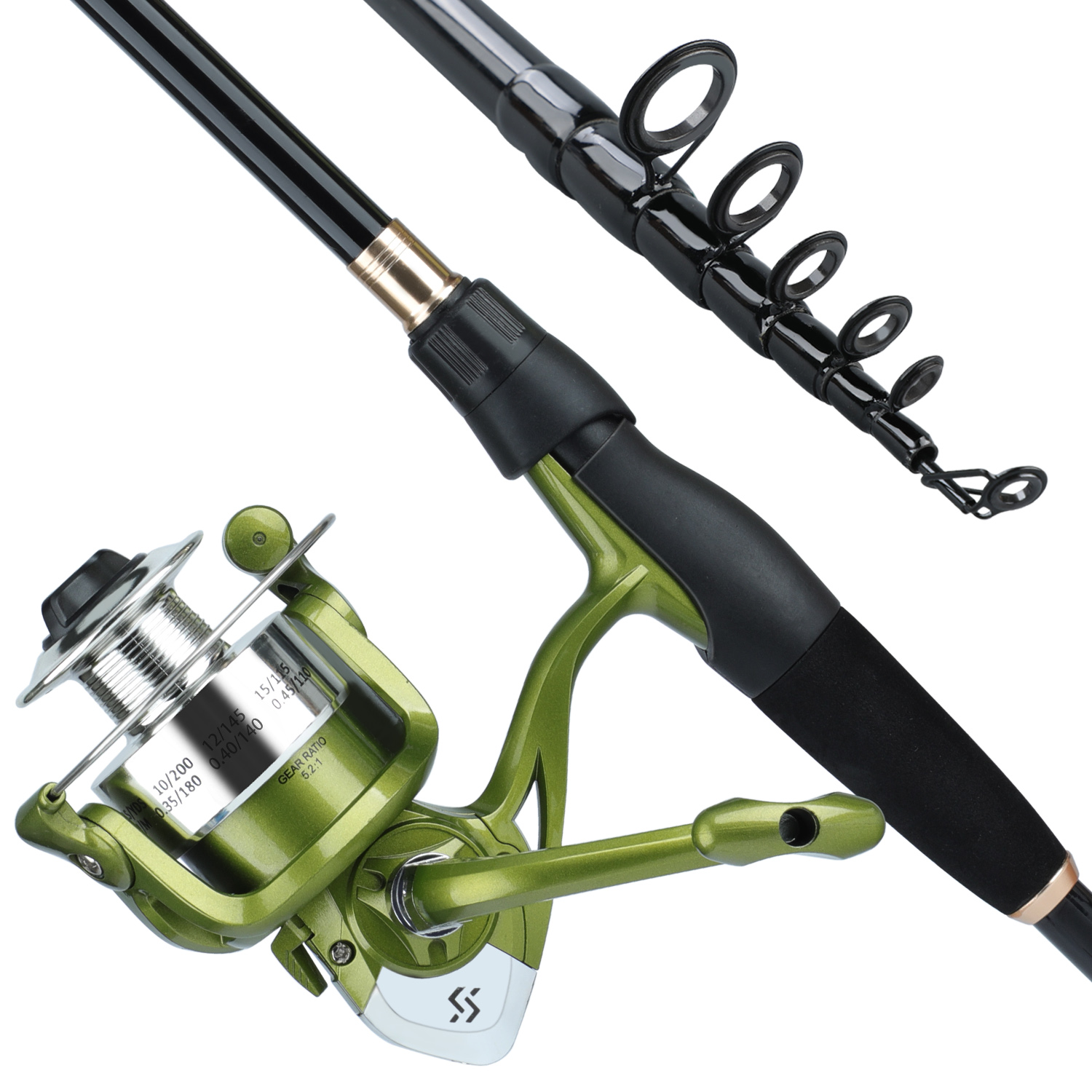 Sougayilang-Combo de pesca tel - Spincast Reel reseña y precio