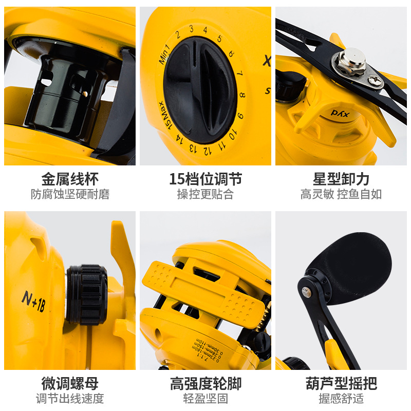 Carrete de Pesca Baitcasting A - Ice Fishing Reel reseña y precio