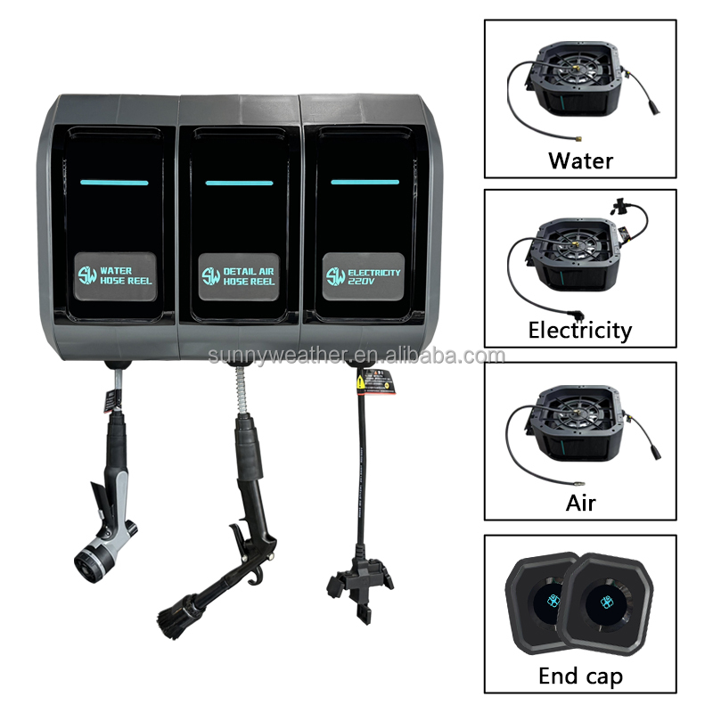 Manguera retráctil 3 en 1 de a - Electric Reel reseña y precio
