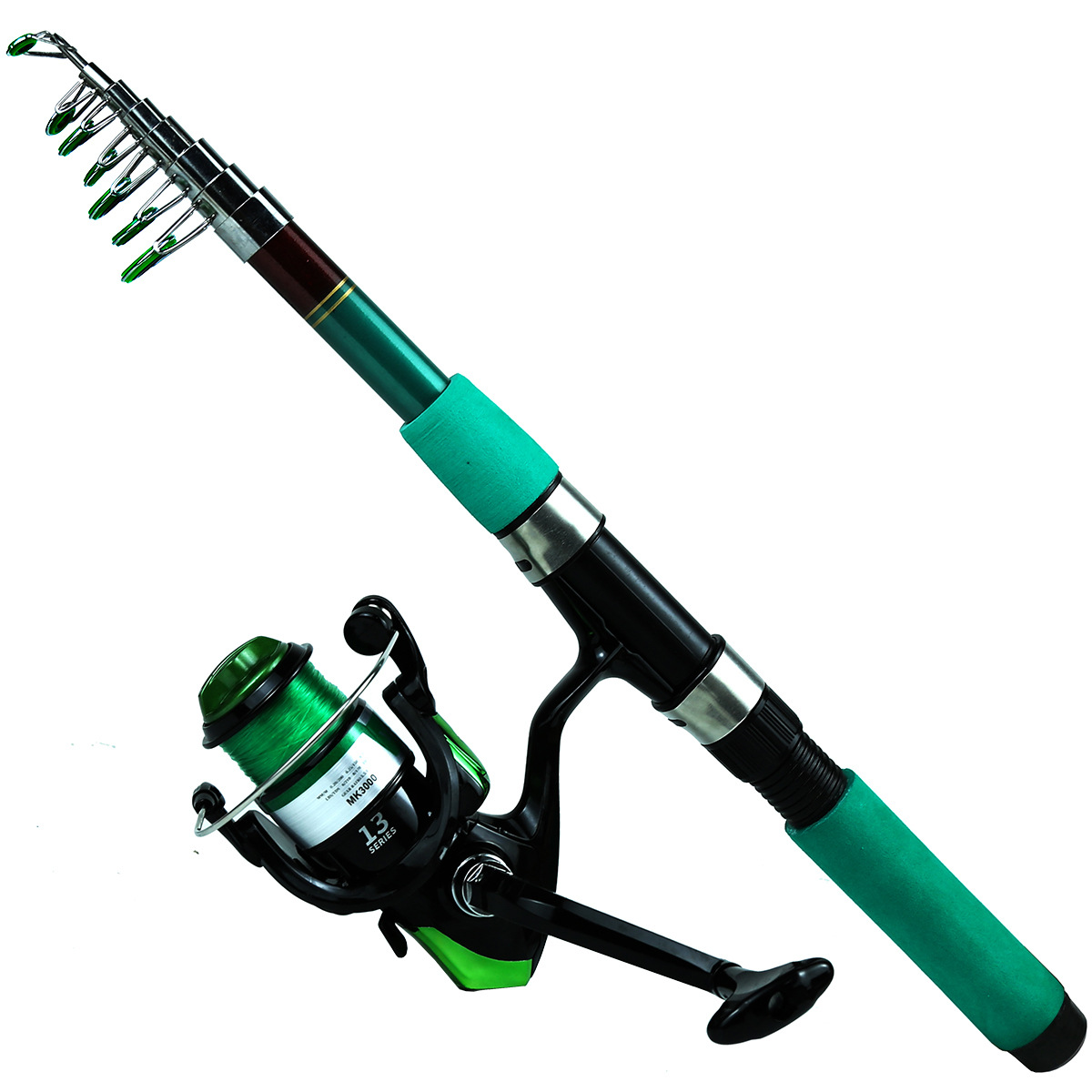 Caña de Pescar Telescópica Por - Spinning Reel reseña y precio