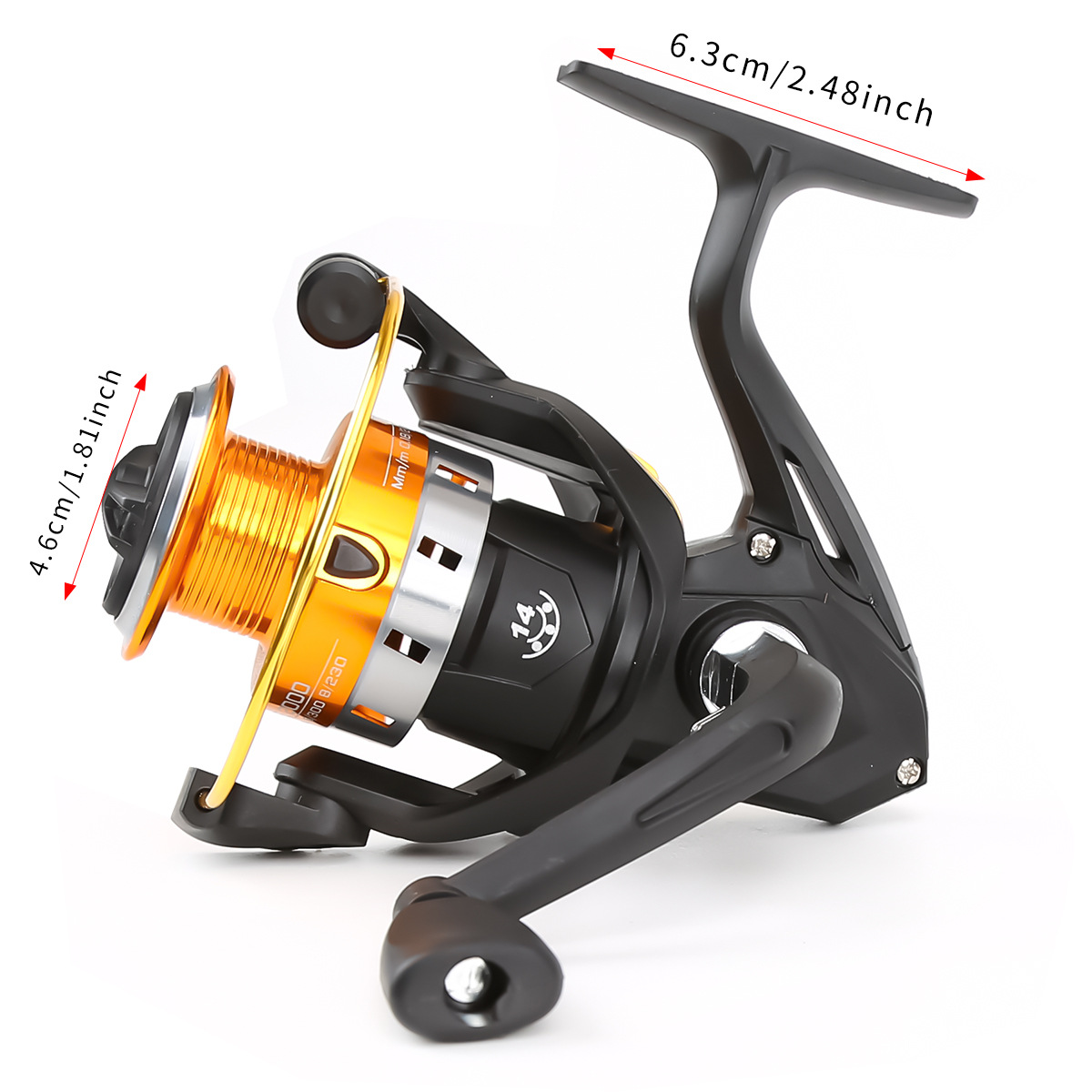 Carrete de Pesca Giratorio con - Ice Fishing Reel reseña y precio